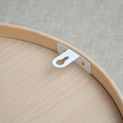 Ronde Houten badkamerspiegel