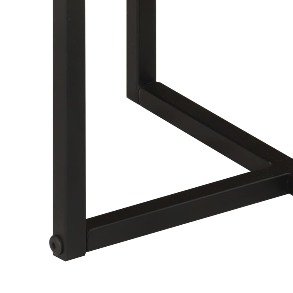 Salontafel Massief Acaciahout En Ijzer