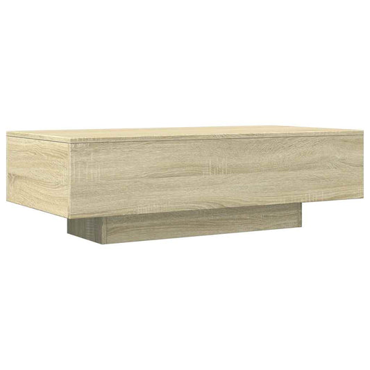 Salontafel 100X49,5X31 Cm Bewerkt Hout Kleurig