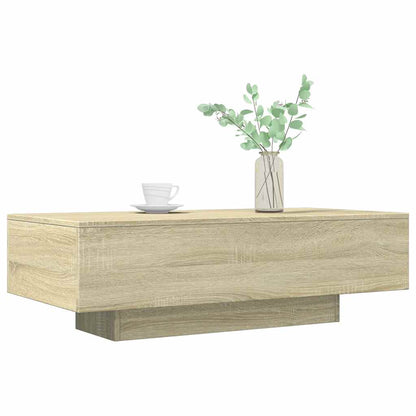 Salontafel 100X49,5X31 Cm Bewerkt Hout Kleurig