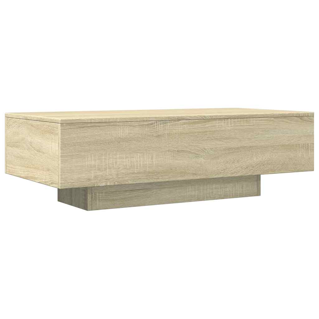 Salontafel 100X49,5X31 Cm Bewerkt Hout Kleurig