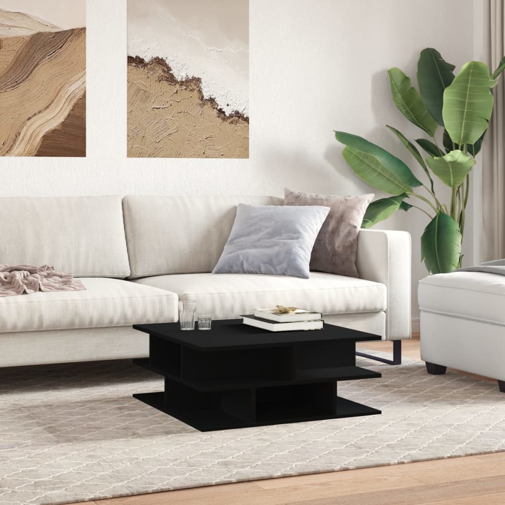 Salontafel 70X70X29 Cm Bewerkt Hout