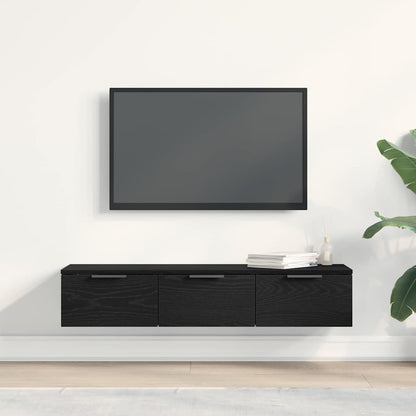 Wandkast Met Lade 102 X 30 X 20 Cm Bewerkt Hout