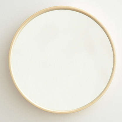 Ronde Houten badkamerspiegel